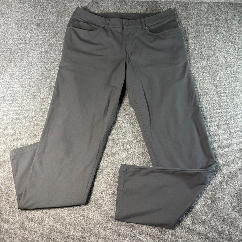Lululemon ABC Classic-Fit Pant Warpstreme Dark Grey Mens Size 35x32 M5968S